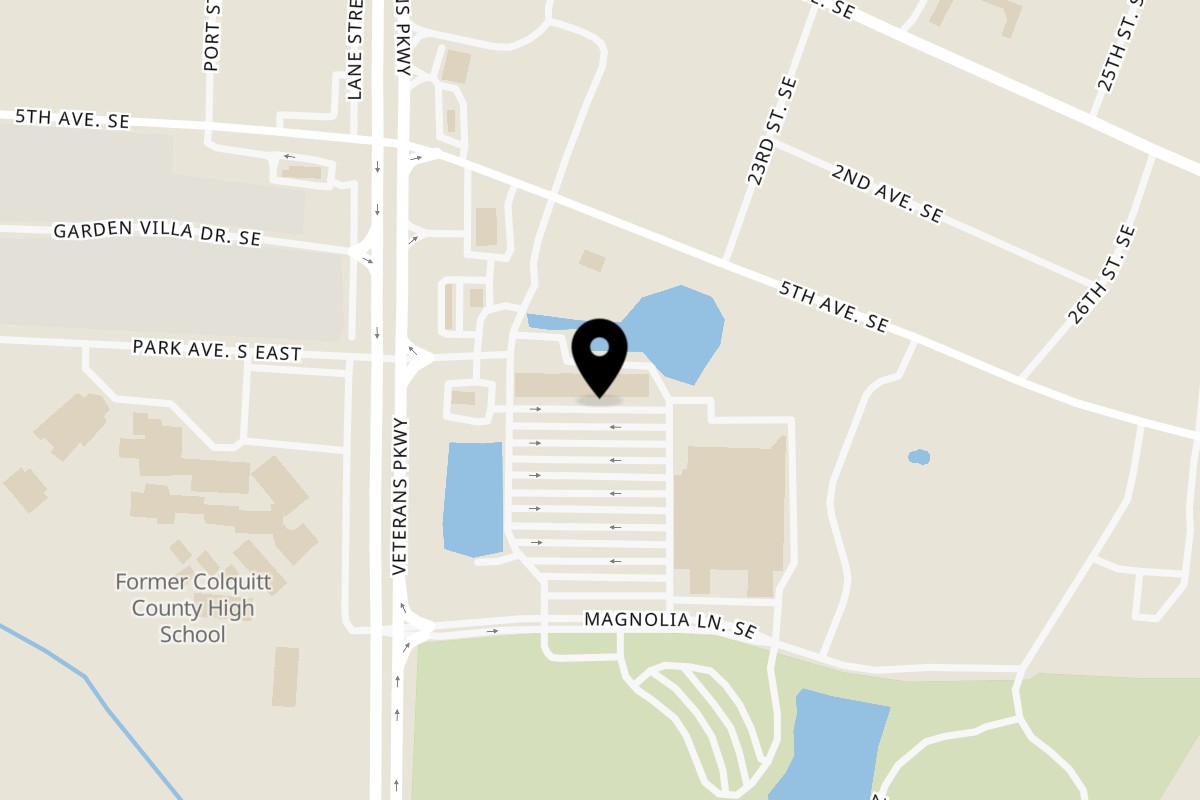 Map showing the location of Tortillería La Oaxaqueña | Mexican (DUPE) on 619 Veterans Pkwy in Moultrie